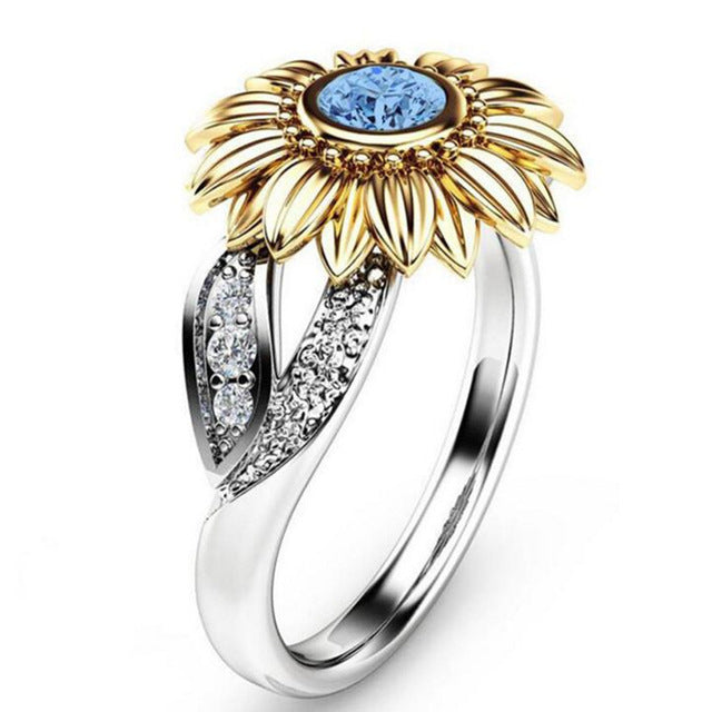 Sunshine Sunflower Ring
